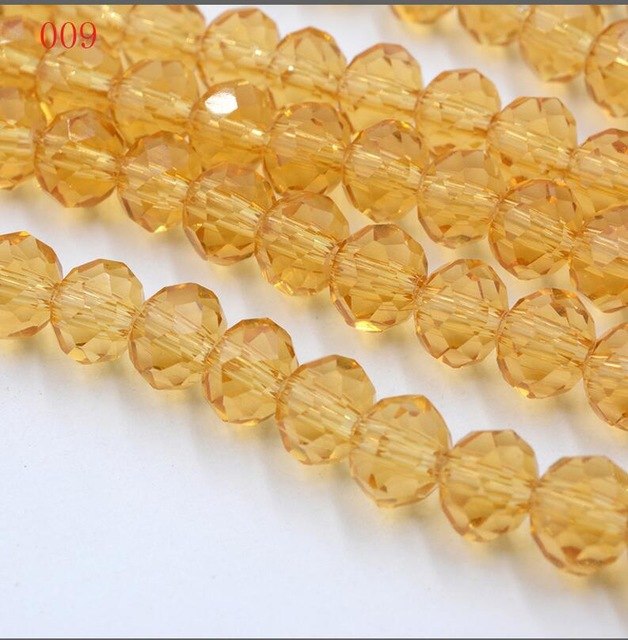 New!! 8MM 70pcs/lot Clear/Transparent Cut Faceted Glass Rondelle Stand Beads Strings Free Shipping Red/Purple/Pink/Blue