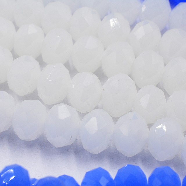 Black Color 8mm 70pcs Rondelle Austria faceted Crystal Glass Beads Loose Spacer Round Beads for Jewelry Making