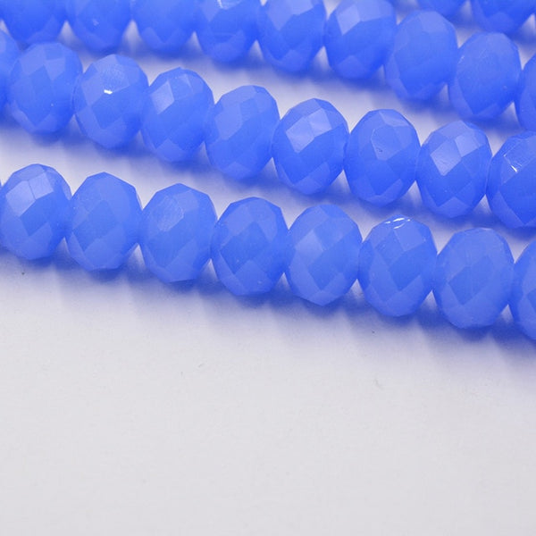 Black Color 8mm 70pcs Rondelle Austria faceted Crystal Glass Beads Loose Spacer Round Beads for Jewelry Making