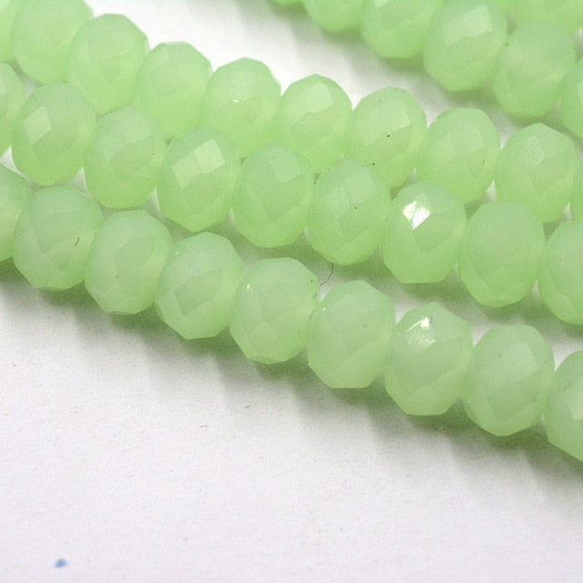Black Color 8mm 70pcs Rondelle Austria faceted Crystal Glass Beads Loose Spacer Round Beads for Jewelry Making