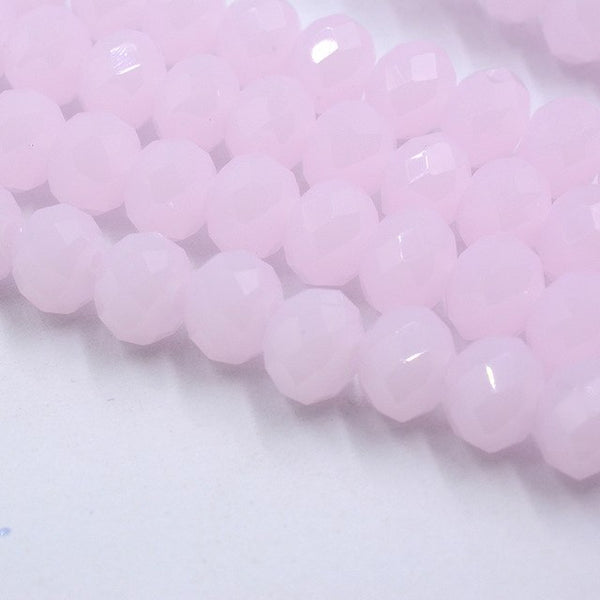 Black Color 8mm 70pcs Rondelle Austria faceted Crystal Glass Beads Loose Spacer Round Beads for Jewelry Making