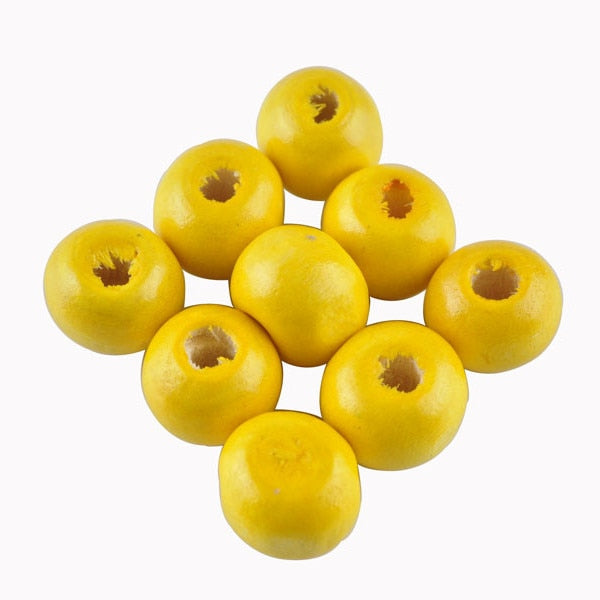 Fashion 8MM 200pcs/lots Mix Color DIY/Handmade Round Wood Ball Spacer Bead for Fashion Jewelry Accessories