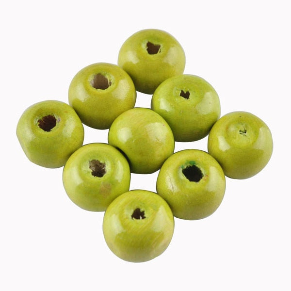 Fashion 8MM 200pcs/lots Mix Color DIY/Handmade Round Wood Ball Spacer Bead for Fashion Jewelry Accessories