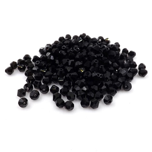 Buy 1 get 1 free #5301 3mm 100pcs Glass Crystals Beads Bicone Faceted Bead loose Spacer Beads DIY Jewelry Making U pick color