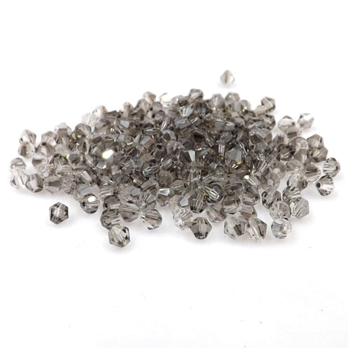 Buy 1 get 1 free #5301 3mm 100pcs Glass Crystals Beads Bicone Faceted Bead loose Spacer Beads DIY Jewelry Making U pick color