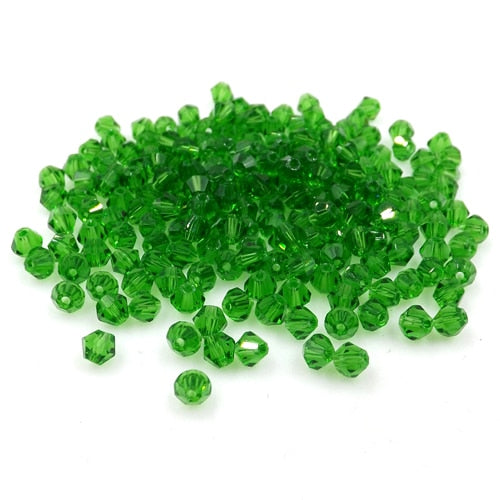 Buy 1 get 1 free #5301 3mm 100pcs Glass Crystals Beads Bicone Faceted Bead loose Spacer Beads DIY Jewelry Making U pick color