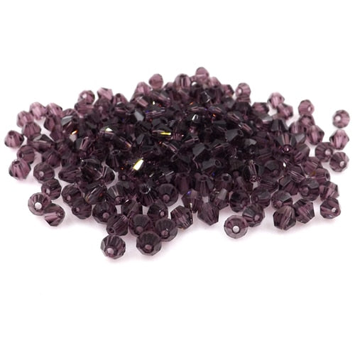 Buy 1 get 1 free #5301 3mm 100pcs Glass Crystals Beads Bicone Faceted Bead loose Spacer Beads DIY Jewelry Making U pick color