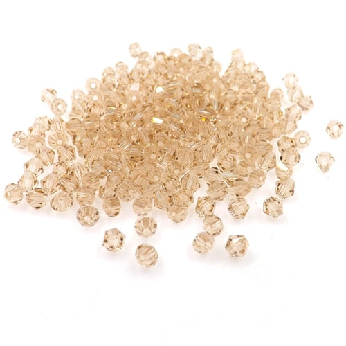 Buy 1 get 1 free #5301 3mm 100pcs Glass Crystals Beads Bicone Faceted Bead loose Spacer Beads DIY Jewelry Making U pick color