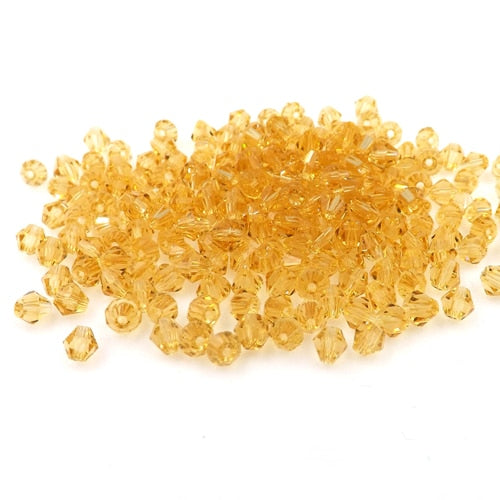 Buy 1 get 1 free #5301 3mm 100pcs Glass Crystals Beads Bicone Faceted Bead loose Spacer Beads DIY Jewelry Making U pick color
