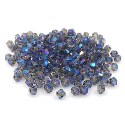 Buy 1 get 1 free #5301 3mm 100pcs Glass Crystals Beads Bicone Faceted Bead loose Spacer Beads DIY Jewelry Making U pick color
