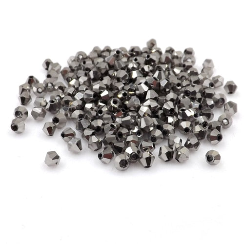 Buy 1 get 1 free #5301 3mm 100pcs Glass Crystals Beads Bicone Faceted Bead loose Spacer Beads DIY Jewelry Making U pick color
