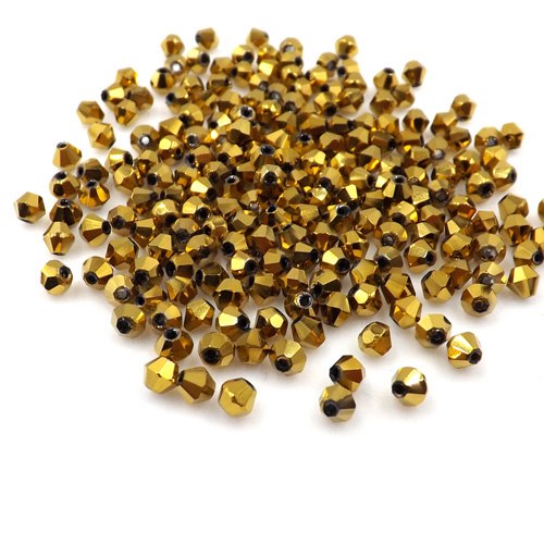 Buy 1 get 1 free #5301 3mm 100pcs Glass Crystals Beads Bicone Faceted Bead loose Spacer Beads DIY Jewelry Making U pick color