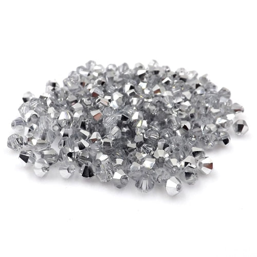 Buy 1 get 1 free #5301 3mm 100pcs Glass Crystals Beads Bicone Faceted Bead loose Spacer Beads DIY Jewelry Making U pick color