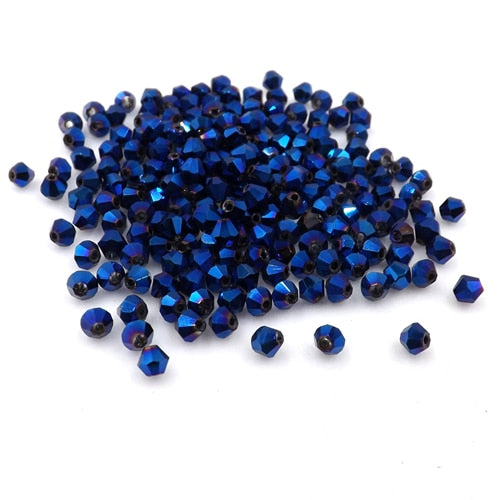 Buy 1 get 1 free #5301 3mm 100pcs Glass Crystals Beads Bicone Faceted Bead loose Spacer Beads DIY Jewelry Making U pick color