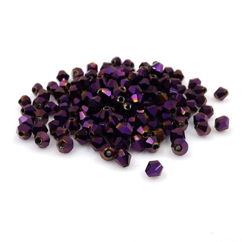 Buy 1 get 1 free #5301 3mm 100pcs Glass Crystals Beads Bicone Faceted Bead loose Spacer Beads DIY Jewelry Making U pick color
